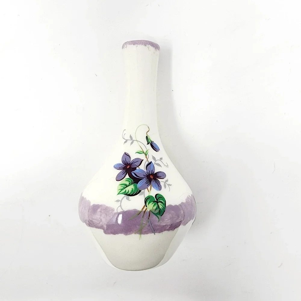 Wild Violets Vintage‎ Ceramic Bud Vase The Craft Shop Intercourse PA